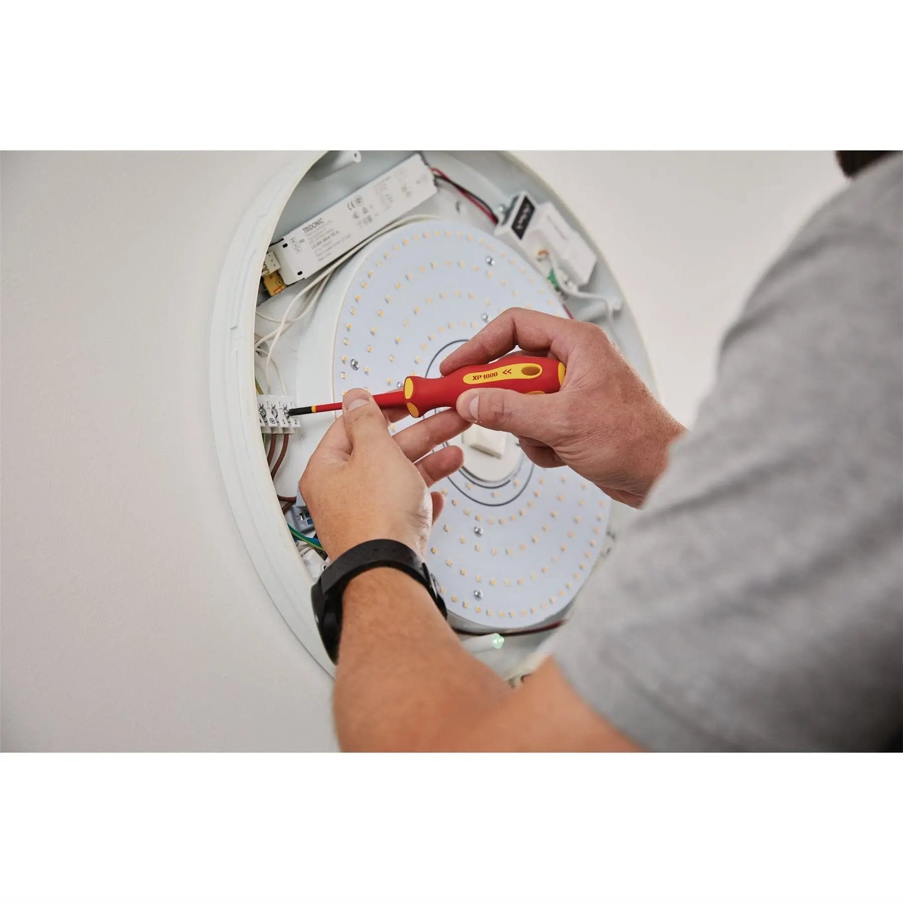 Draper 02254 XP1000® VDE Slimline PZ/SL Type Screwdriver No.1 x 80mm Draper