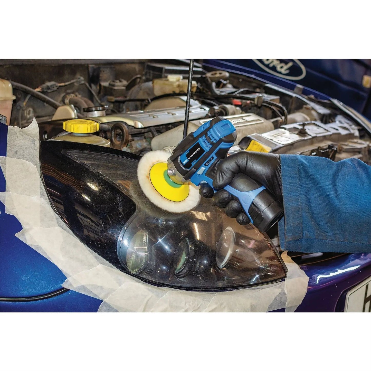 Draper 02330 Storm Force® 10.8V Power Interchange Car Polisher Sold Bare Draper