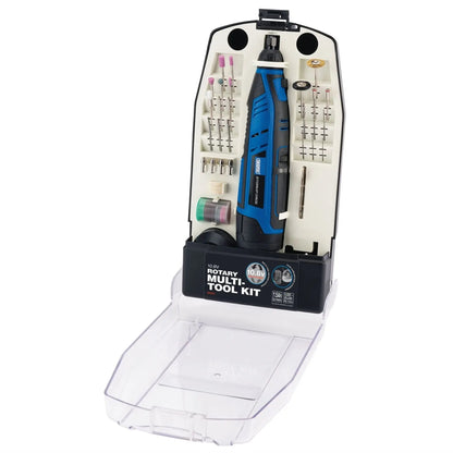 Draper 02343 Storm Force® 10.8V Power Interchange Rotary Multi-Tool Kit 1 x 1.5Ah Battery 1 x Charger 50 Piece Draper