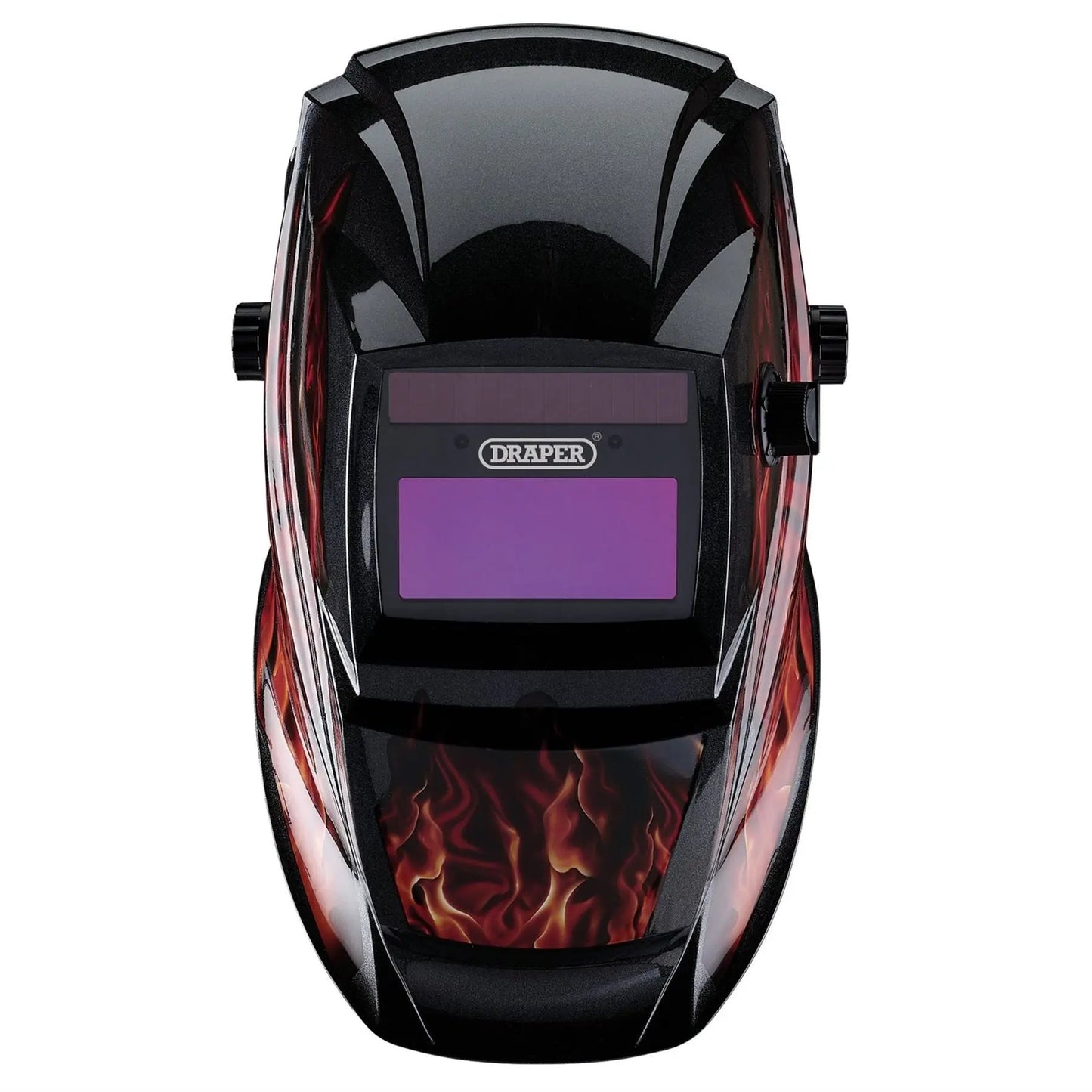 Draper 02513 Auto-Darkening Welding Helmet Red Flames Draper
