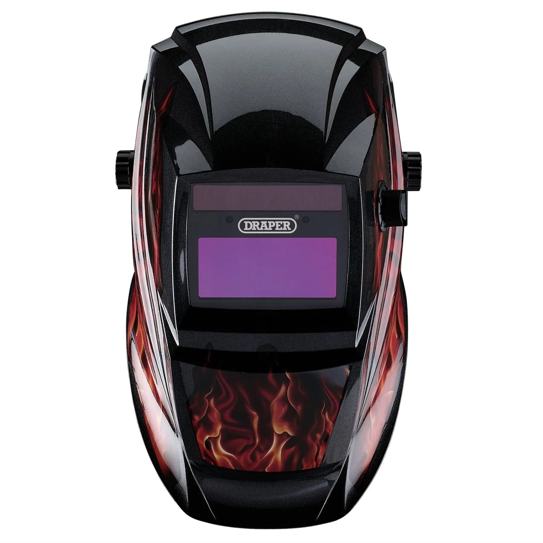 Draper 02513 Auto-Darkening Welding Helmet Red Flames Draper