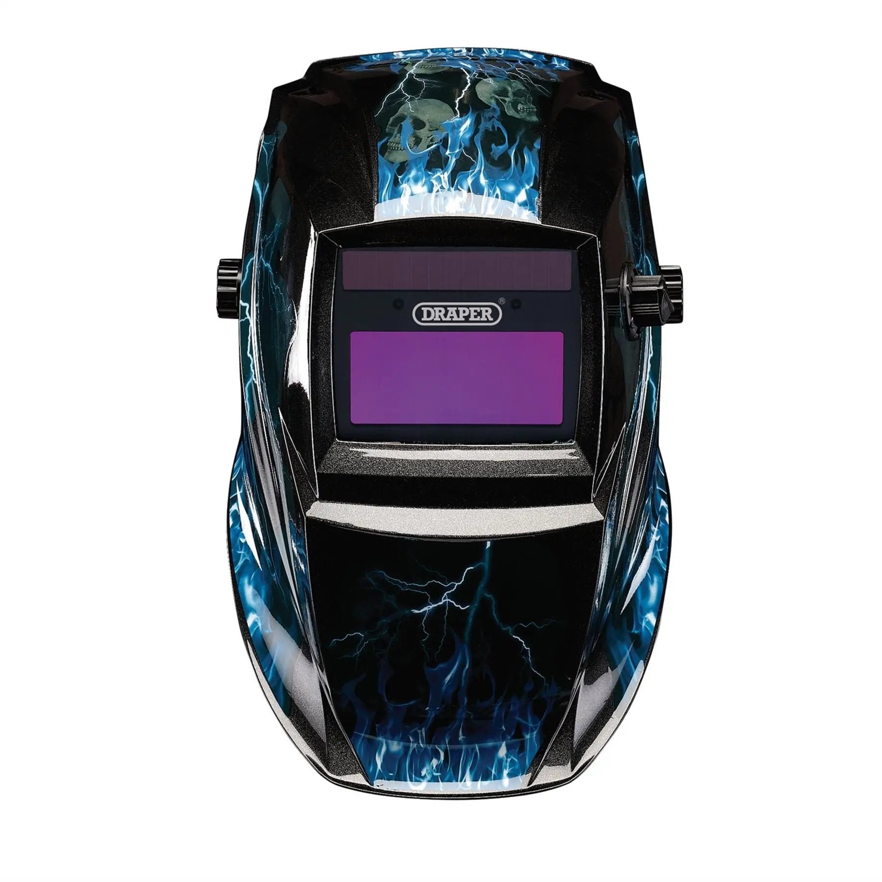 Draper 02514 Auto-Darkening Welding Helmet Blue Skull Draper