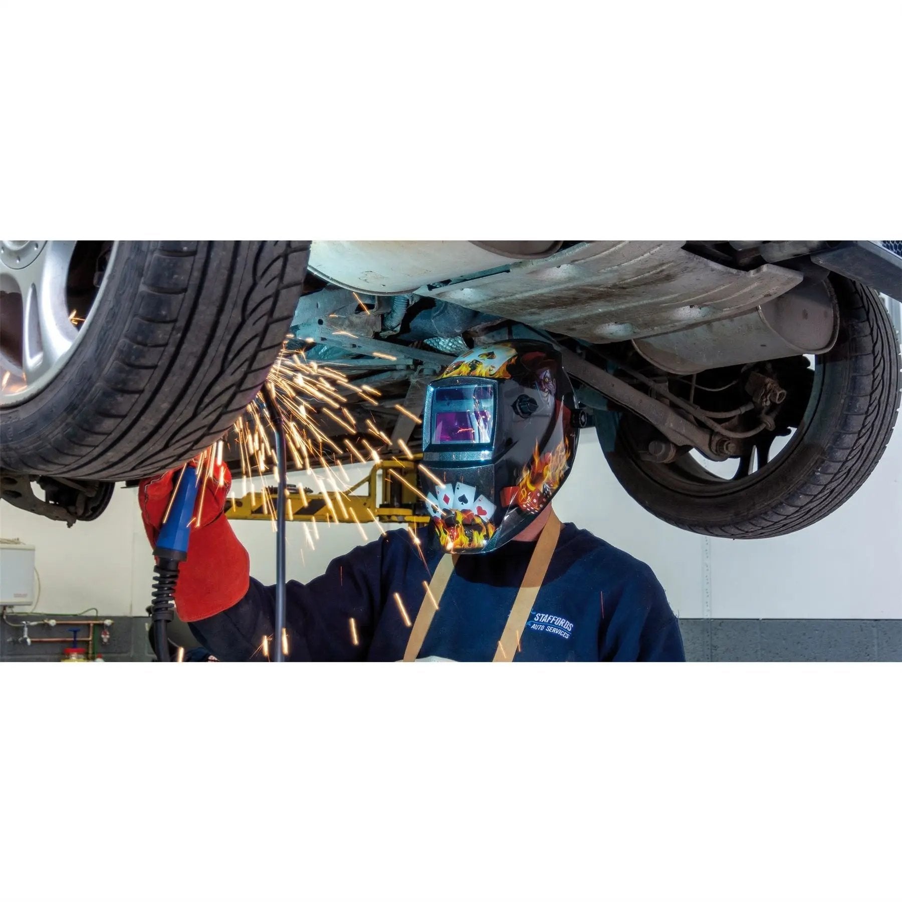 Draper 02515 Auto-Darkening Welding Helmet Playing Cards Draper