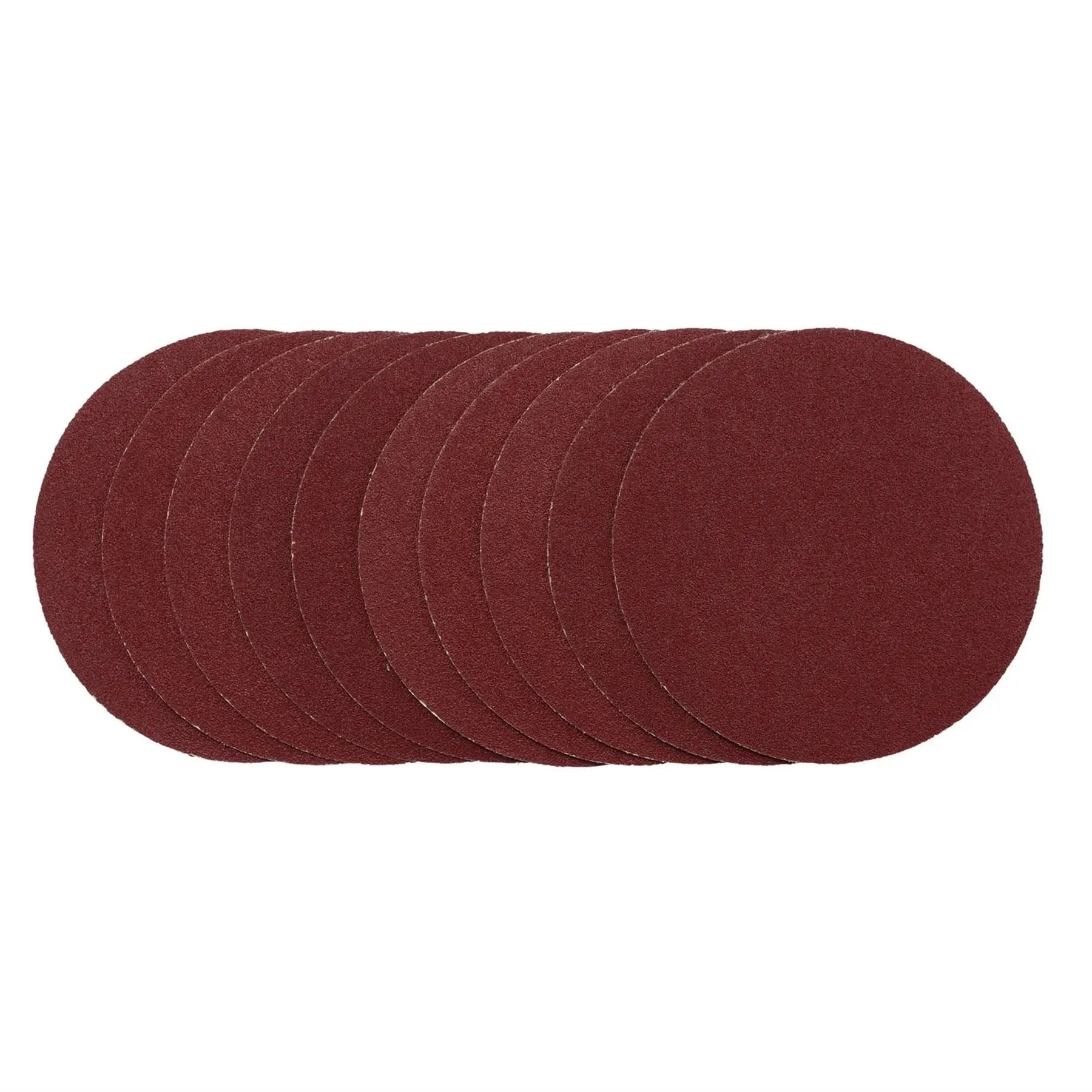 Draper 02694 Sanding Discs 125mm Hook & Loop 80G Pack of 10 Draper