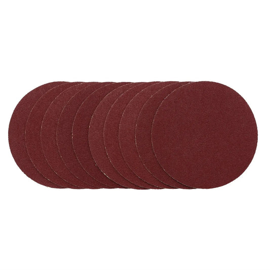 Draper 02694 Sanding Discs 125mm Hook & Loop 80G Pack of 10 Draper