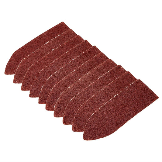 Draper 02926 Hook and Loop Finger Sander Sheets 67 x 67 x 22mm 80 Grit Pack of 10 Draper