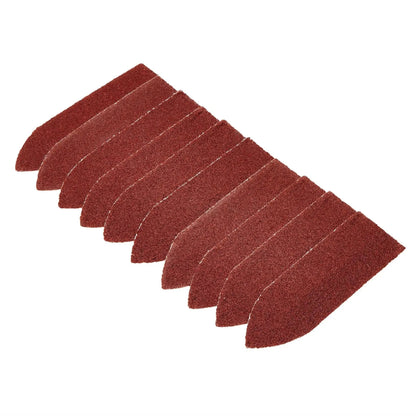 Draper 02927 Hook and Loop Finger Sander Sheets 67 x 67 x 22mm 120 Grit Pack of 10 Draper