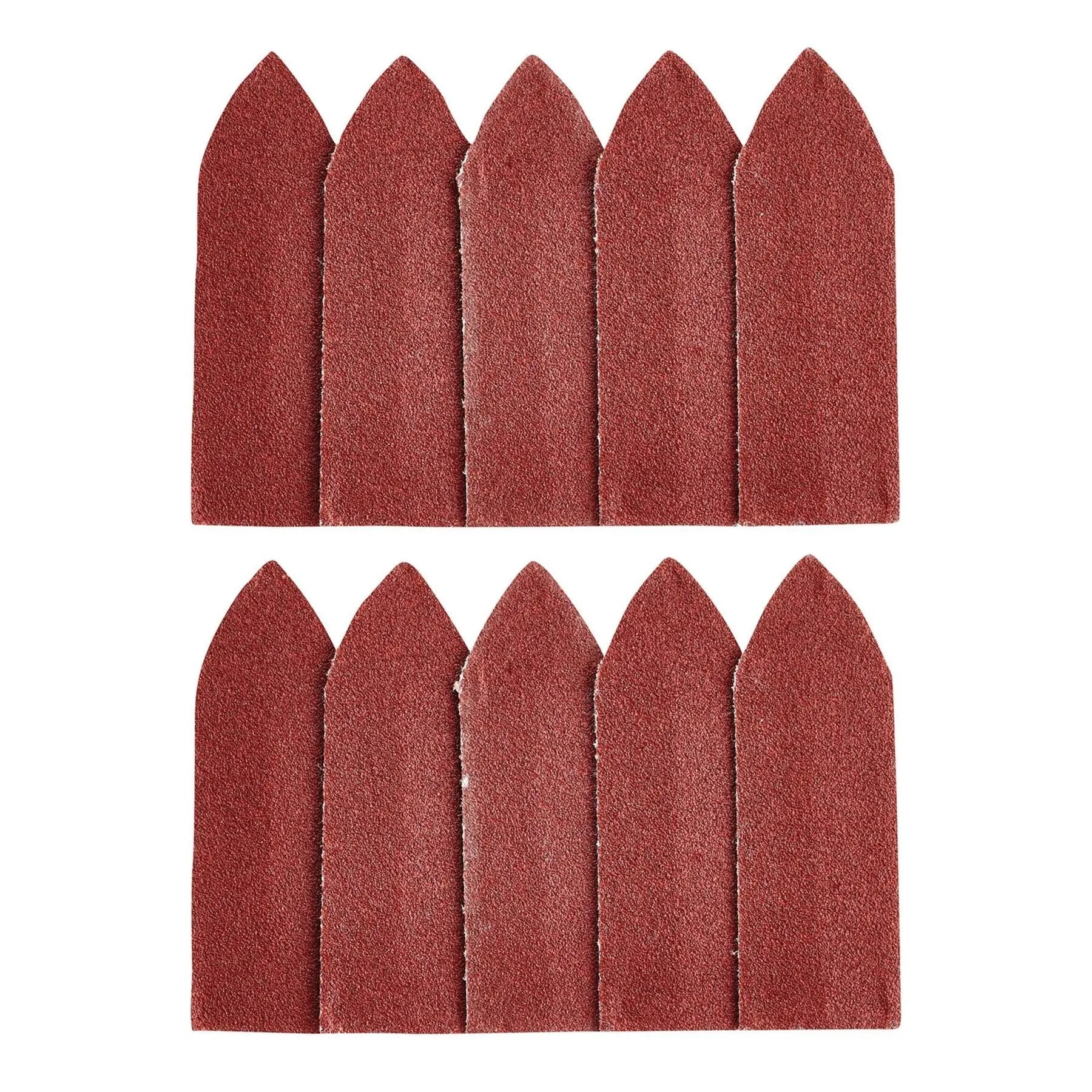 Draper 02927 Hook and Loop Finger Sander Sheets 67 x 67 x 22mm 120 Grit Pack of 10 Draper