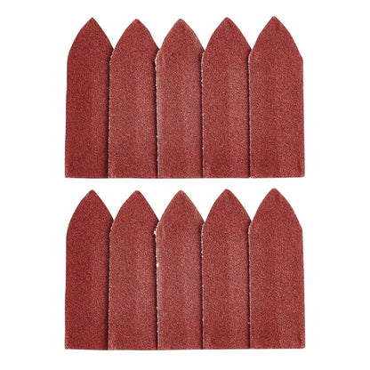 Draper 02927 Hook and Loop Finger Sander Sheets 67 x 67 x 22mm 120 Grit Pack of 10 Draper