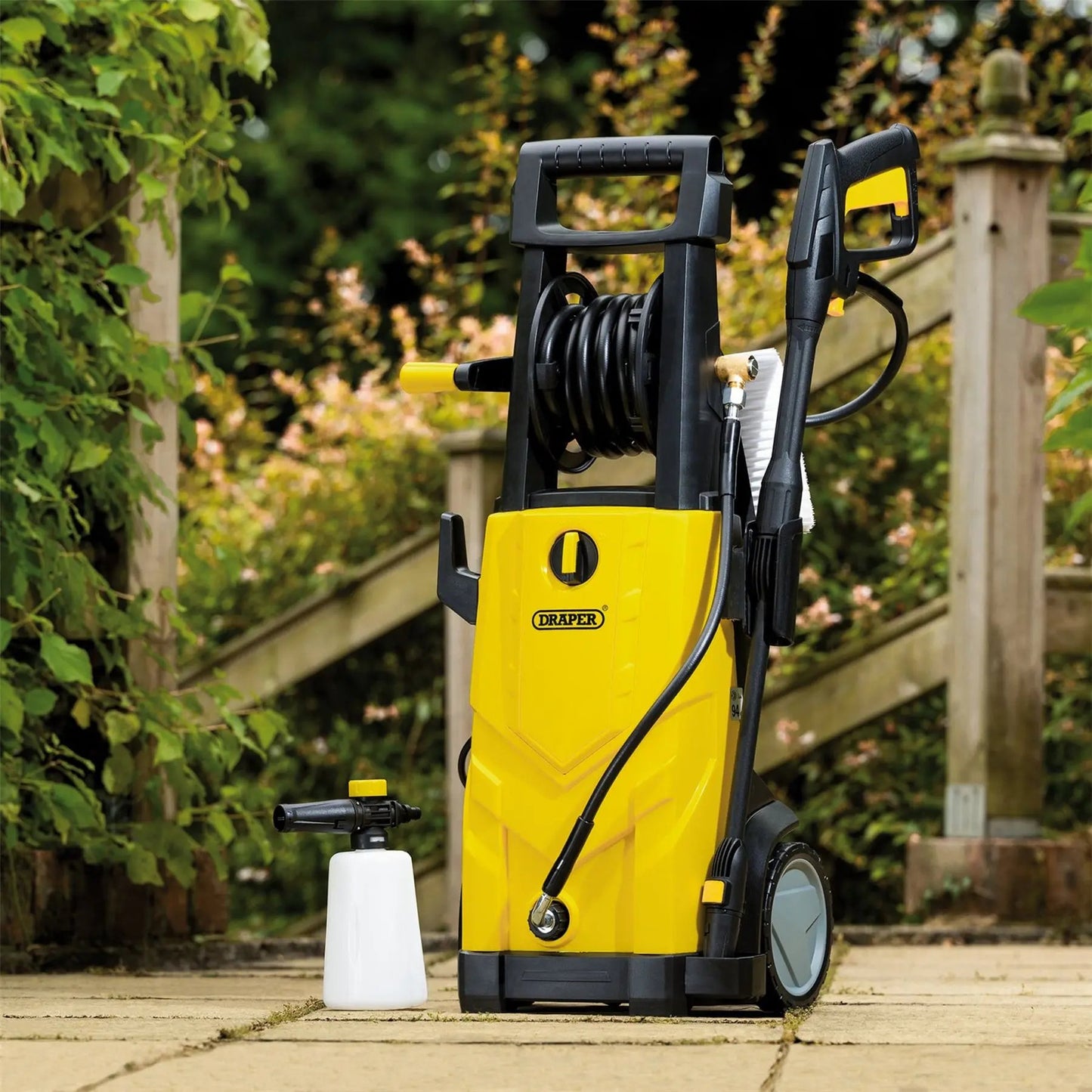 Draper 03096 230V Pressure Washer 2200W 165Bar Yellow Draper