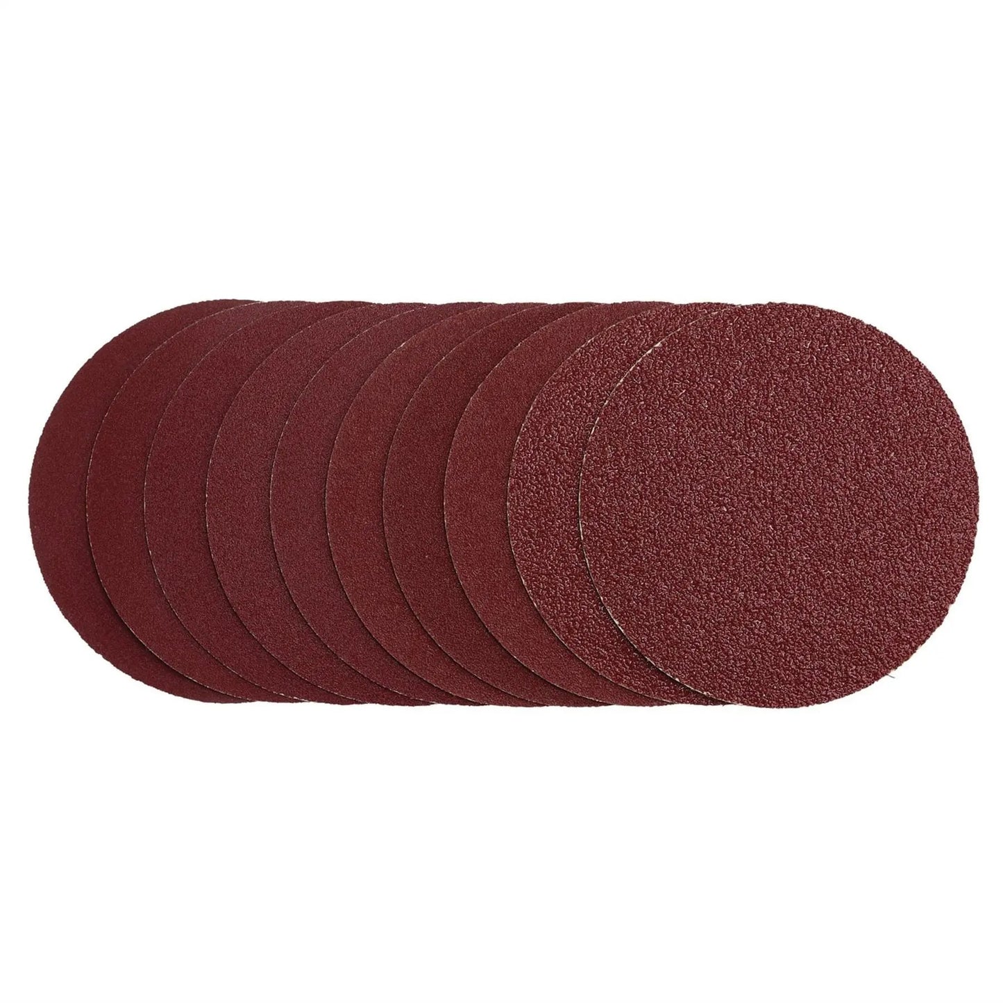 Draper 03158 Sanding Discs 125mm Hook & Loop Assorted Grit - 40G 80G 120G 240G Pack of 10 Draper
