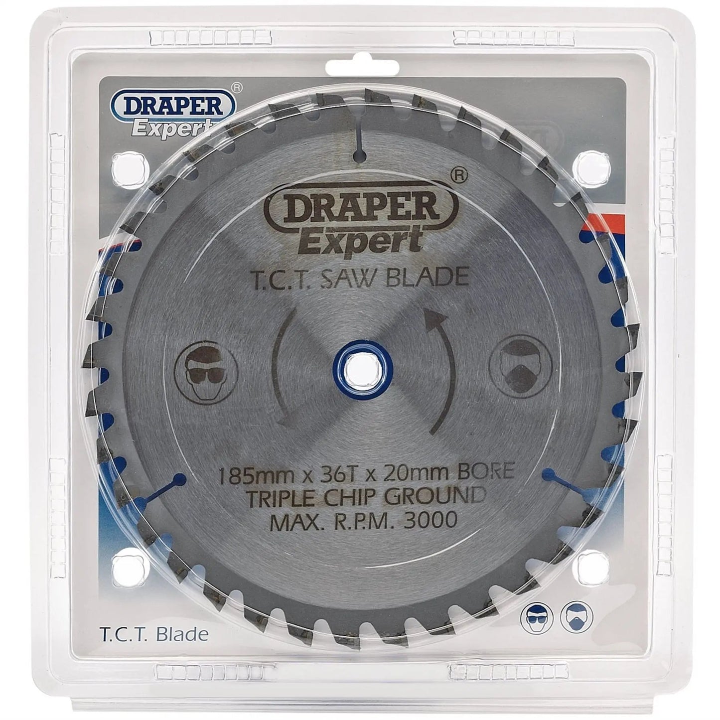 Draper 03637 Expert TCT Saw Blade 185 x 20mm 36T Draper