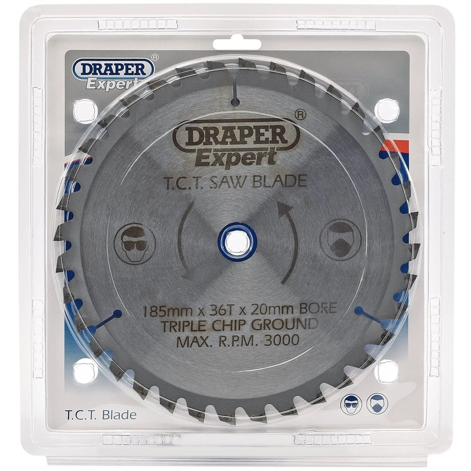 Draper 03637 Expert TCT Saw Blade 185 x 20mm 36T Draper