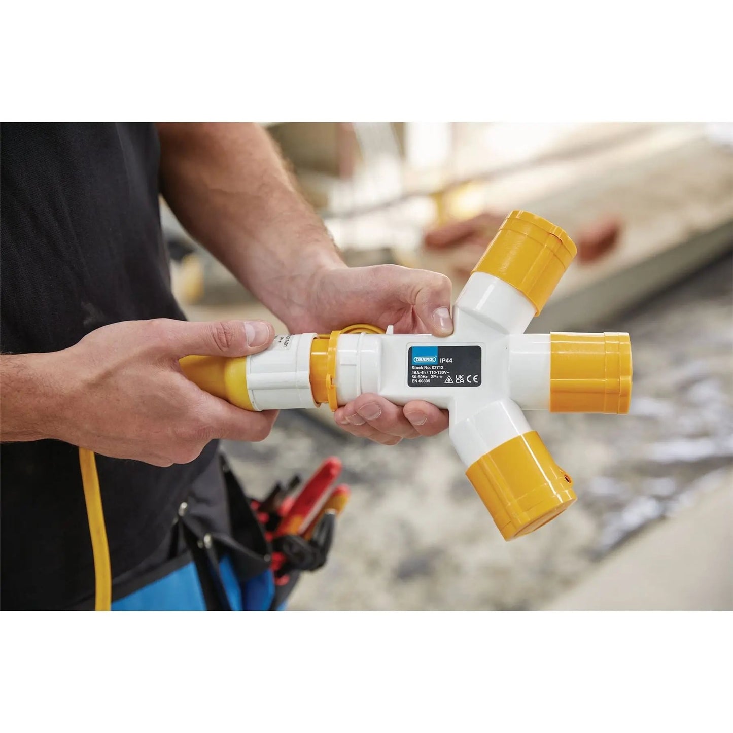 Draper 03712 110V 3-Way Splitter 16A Draper