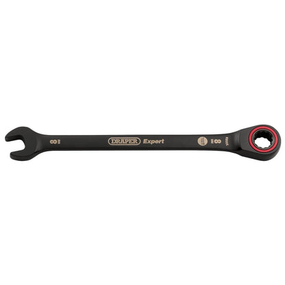 Draper 03879 Expert HI-TORQ® Metric Ratchet Combination Spanner 8mm Black Draper