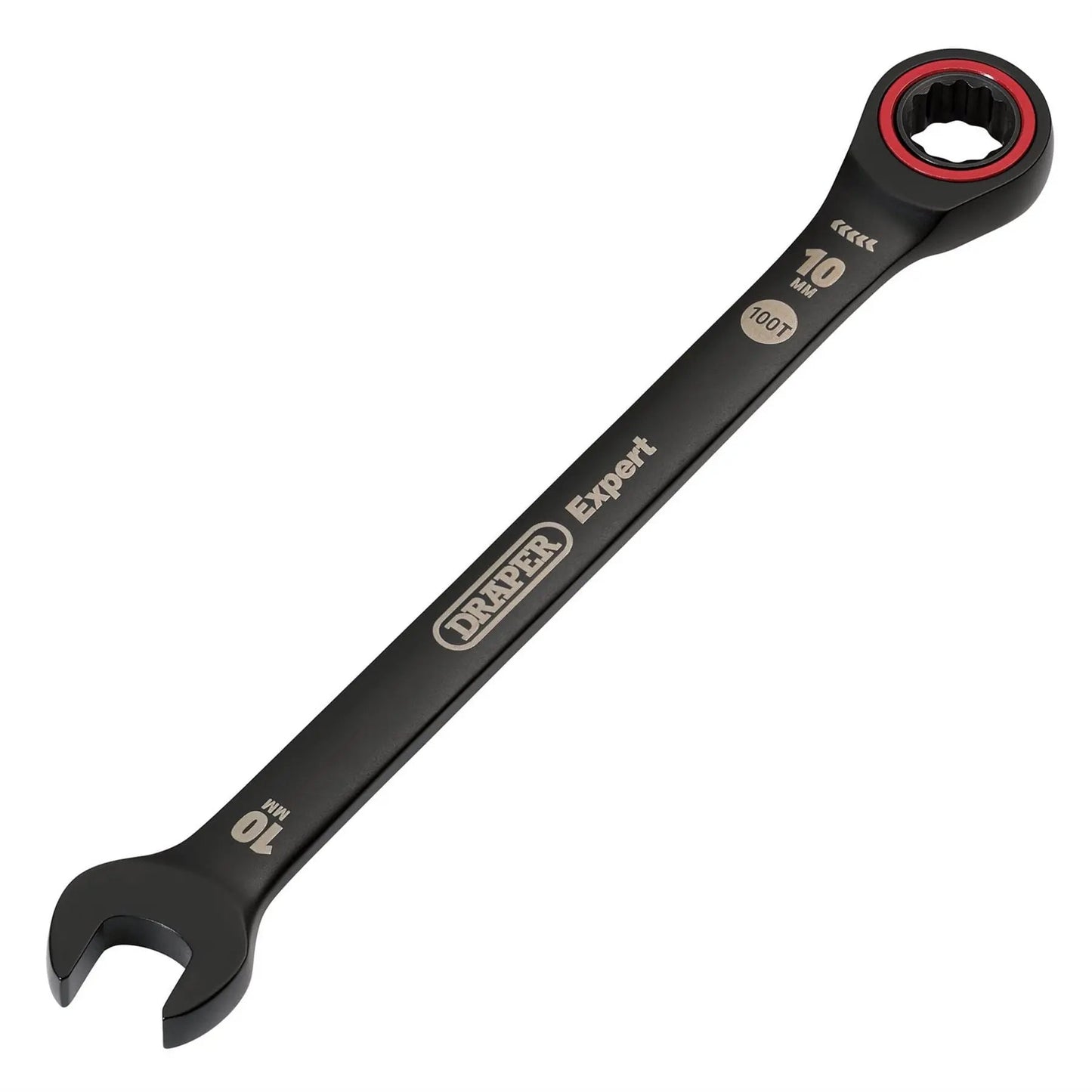 Draper 03881 Expert HI-TORQ® Metric Ratchet Combination Spanner 10mm Black Draper