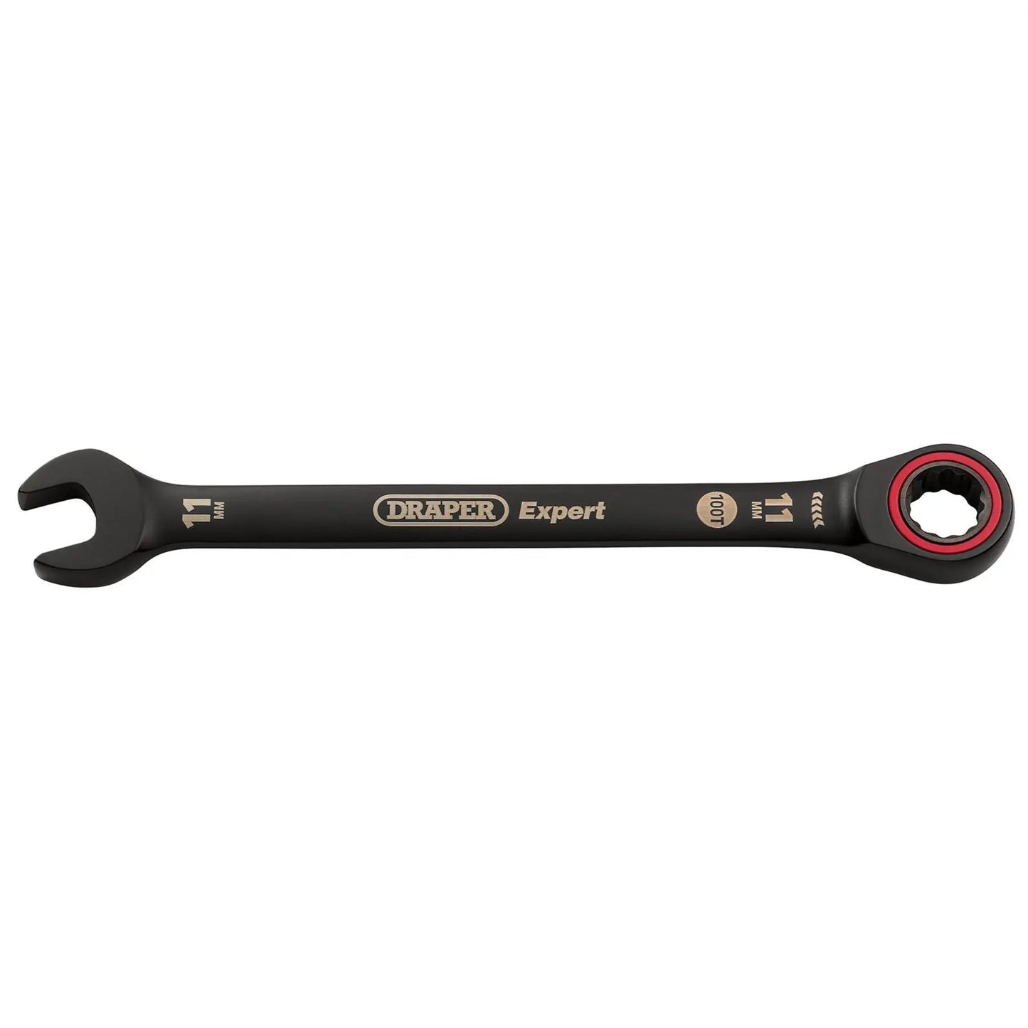 Draper 03882 Expert HI-TORQ® Metric Ratchet Combination Spanner 11mm Black Draper