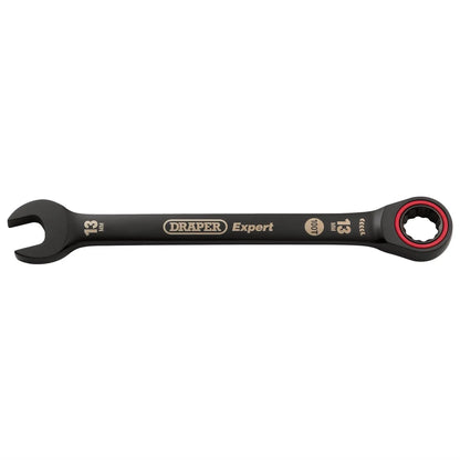 Draper 03884 Expert HI-TORQ® Metric Ratchet Combination Spanner 13mm Black Draper