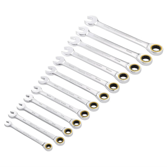 Draper 03897 Expert HI-TORQ® Metric Ratchet Combination Spanner Set 12 Piece Draper