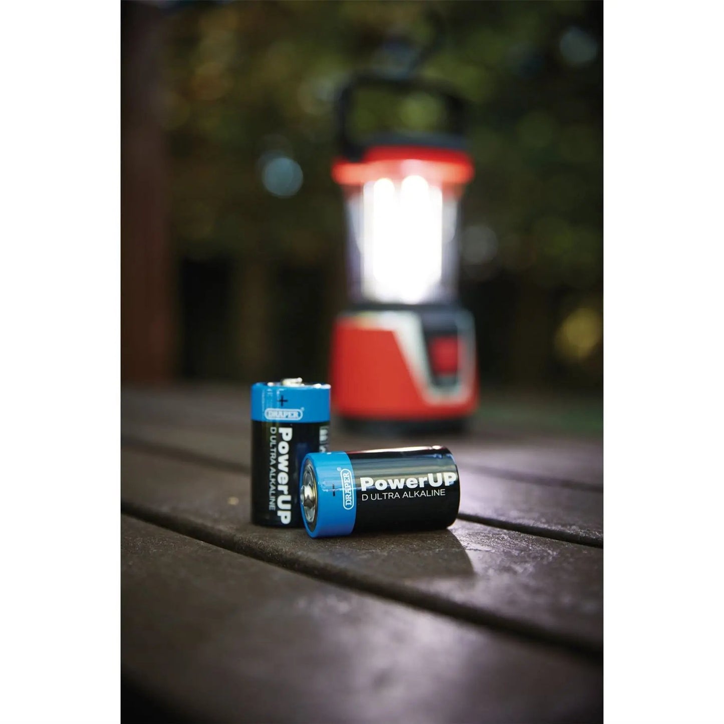 Draper 03980 PowerUP Ultra Alkaline D Batteries Pack of 12 Draper