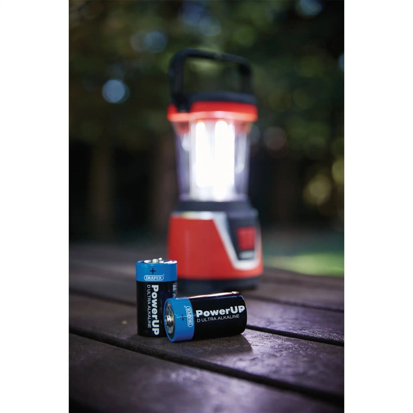 Draper 03980 PowerUP Ultra Alkaline D Batteries Pack of 12 Draper
