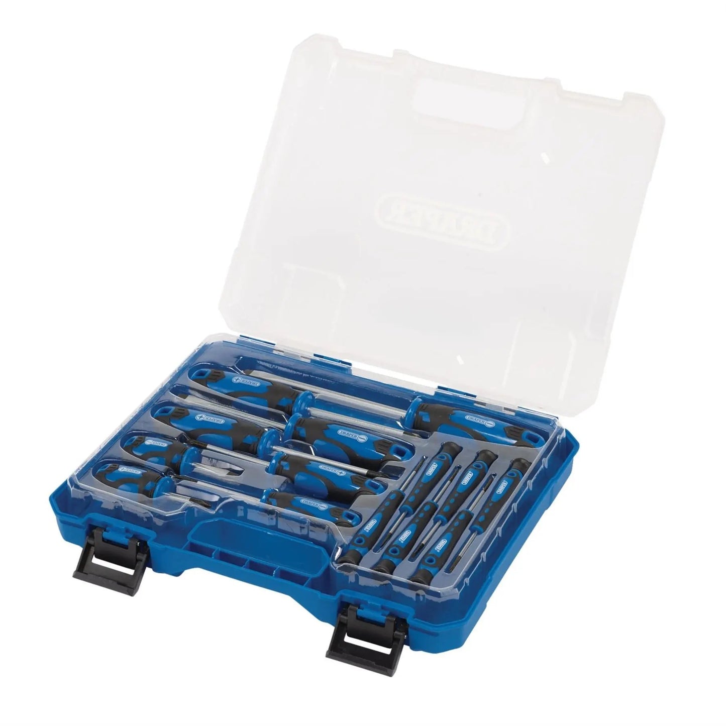 Draper 03984 Screwdriver Set with Case Blue 14 Piece Draper