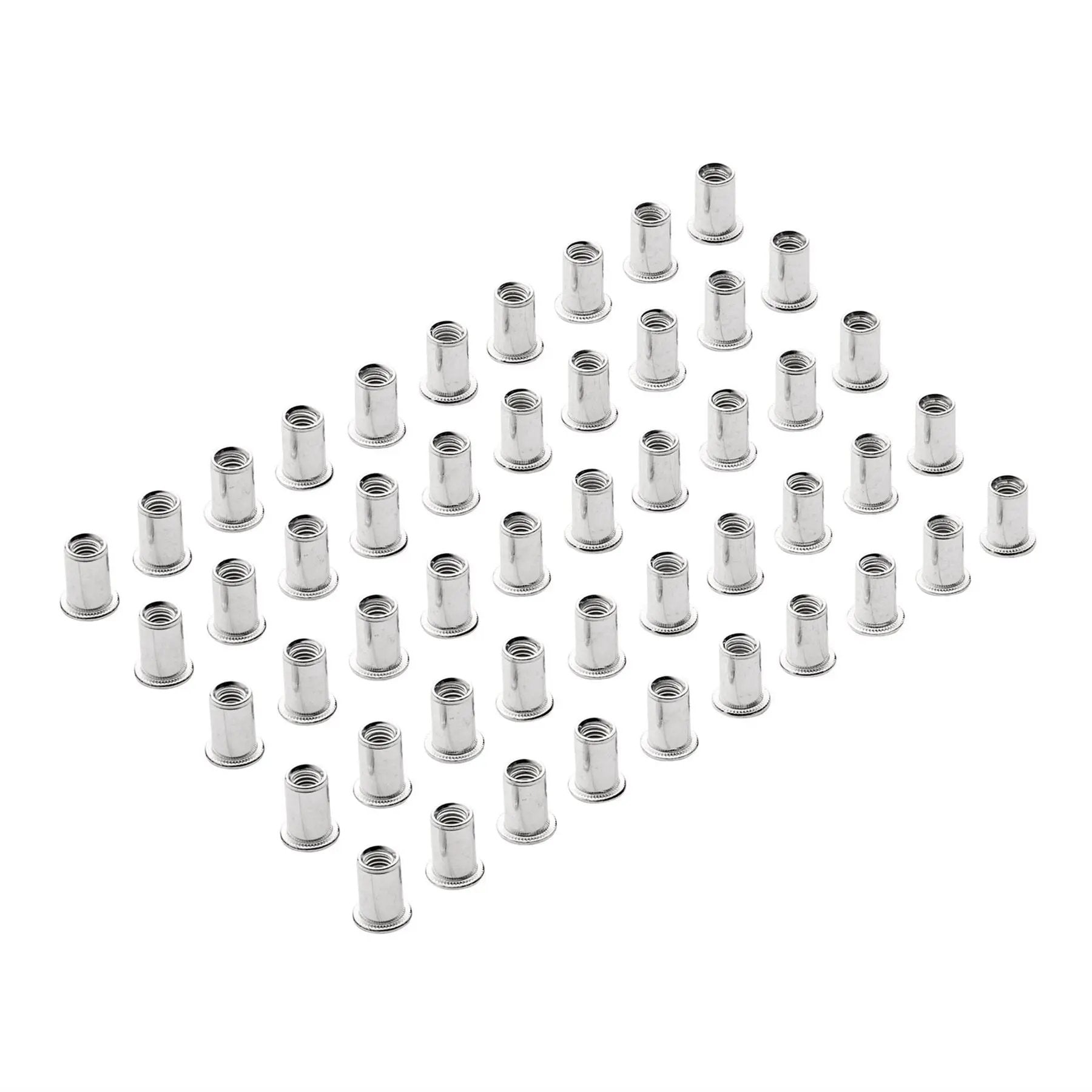Draper 04053 Zinc Plated Threaded Insert Rivet Nuts M6 x 1.0mm Pack of 50 Draper