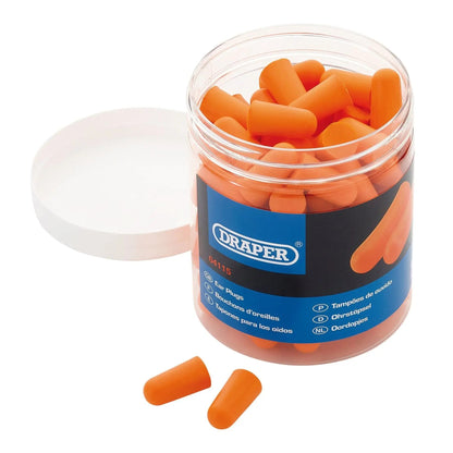 Draper 04115 Disposable Ear Plugs Jar of 50 Pairs Draper