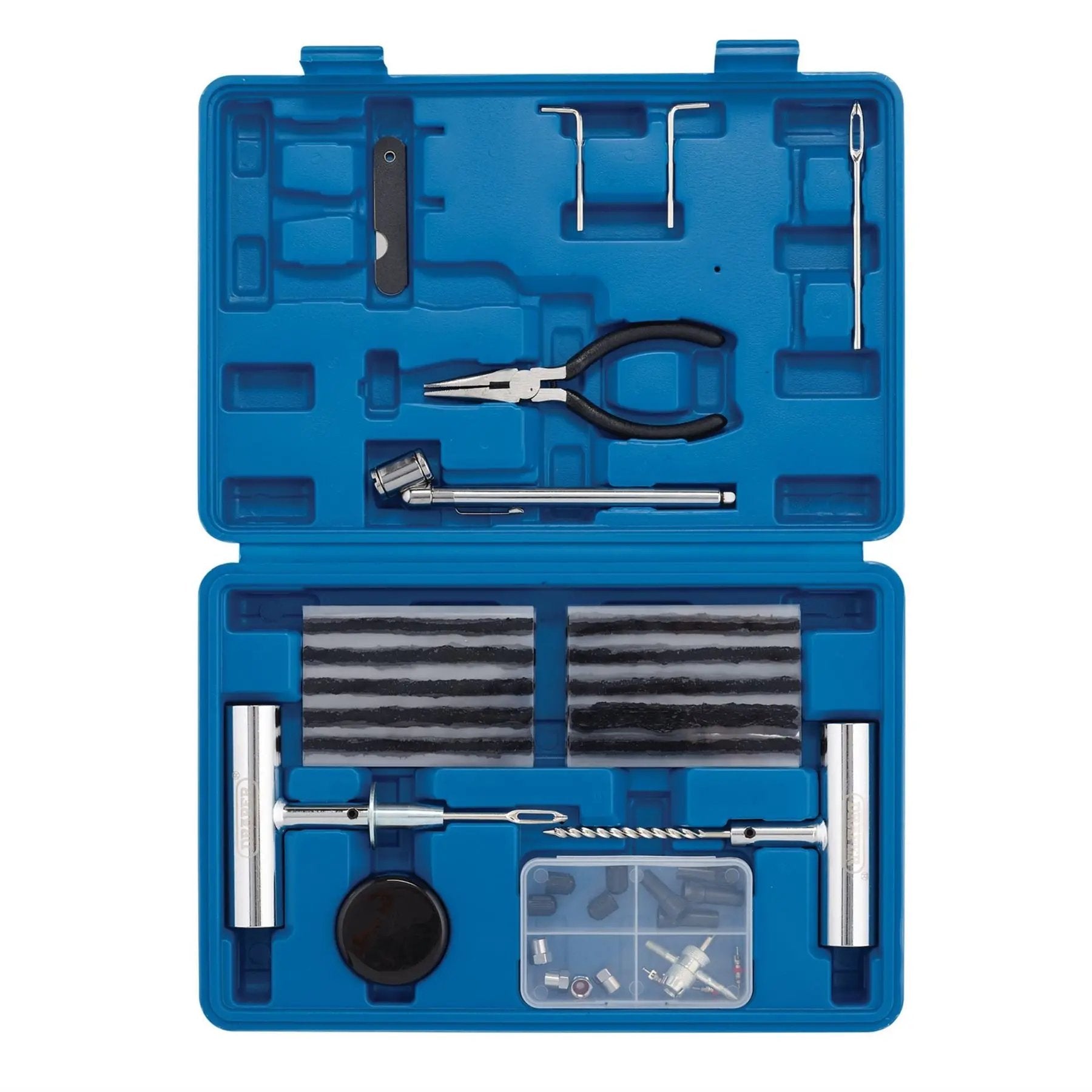 Draper 04139 Tyre Puncture Repair Kit for Tubeless Off Road Vehicles 65 Piece Draper