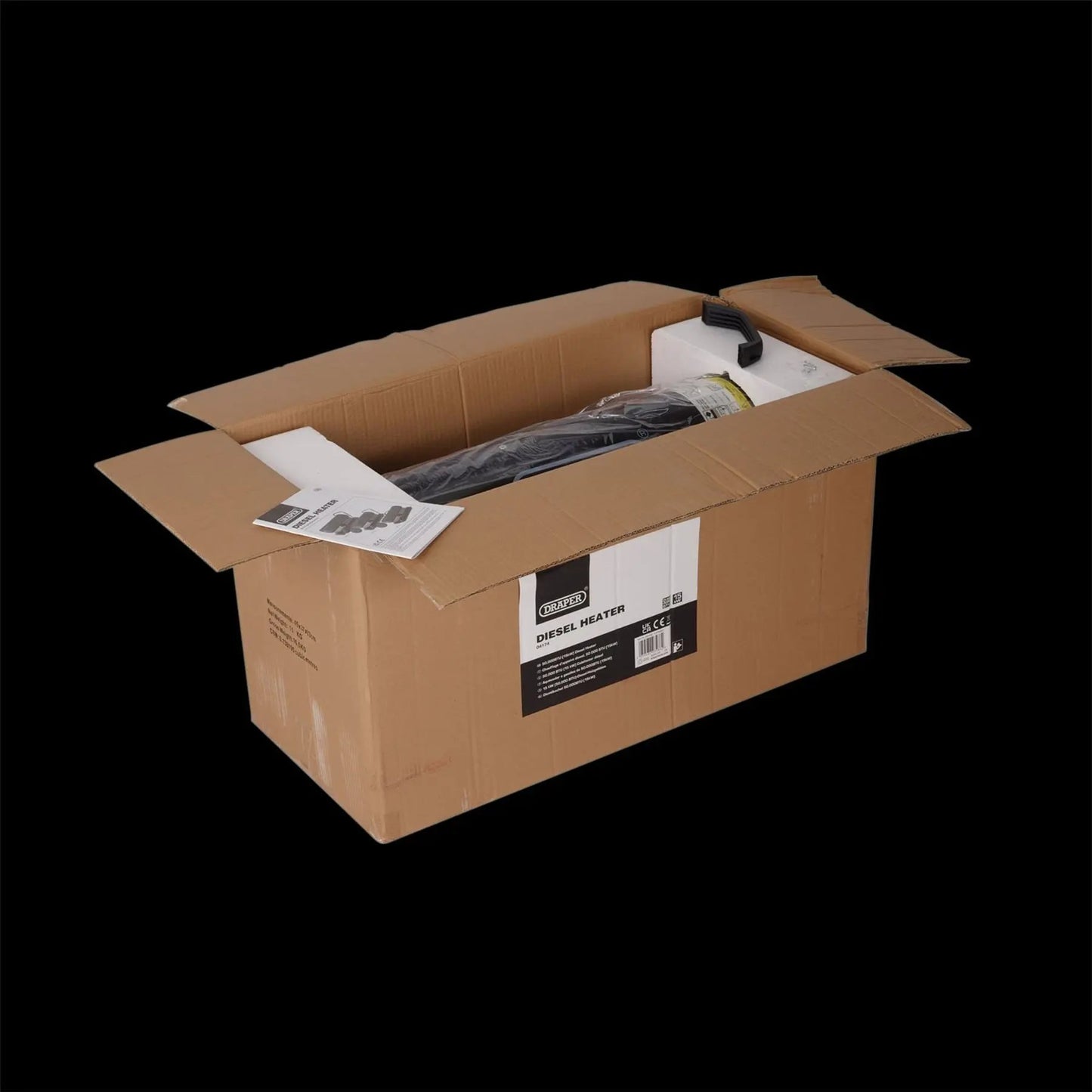 Draper 04174 230V Diesel and Kerosene Space Heater 51200 BTU/15kW Draper