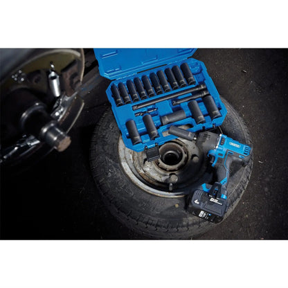 Draper 04577 HI-TORQ® Metric Deep Impact Socket Set 1/2" Sq. Dr. 19 Piece Draper