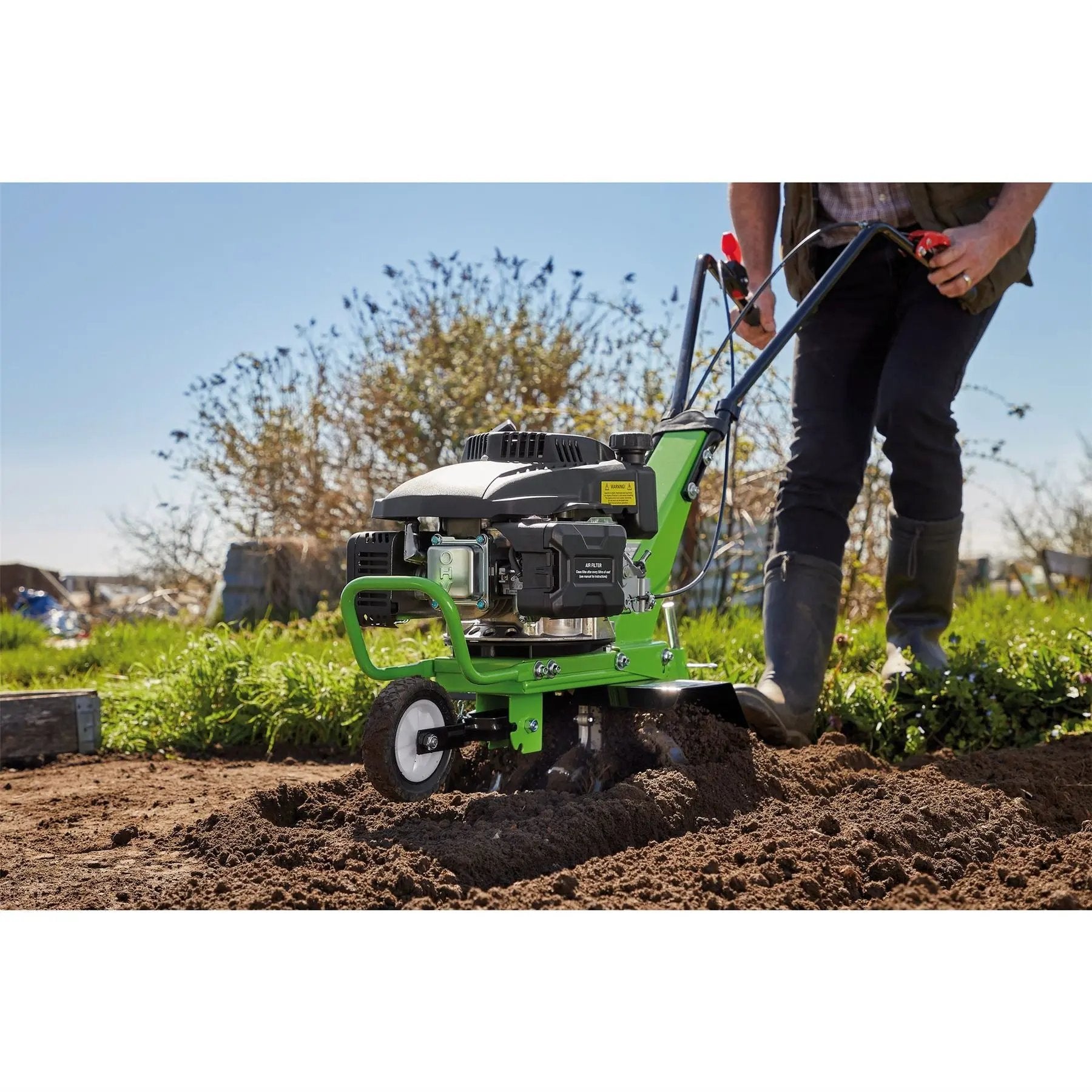 Draper 04604 Self-Propelled Petrol Tiller and Cultivator 560mm 161cc/9HP Draper