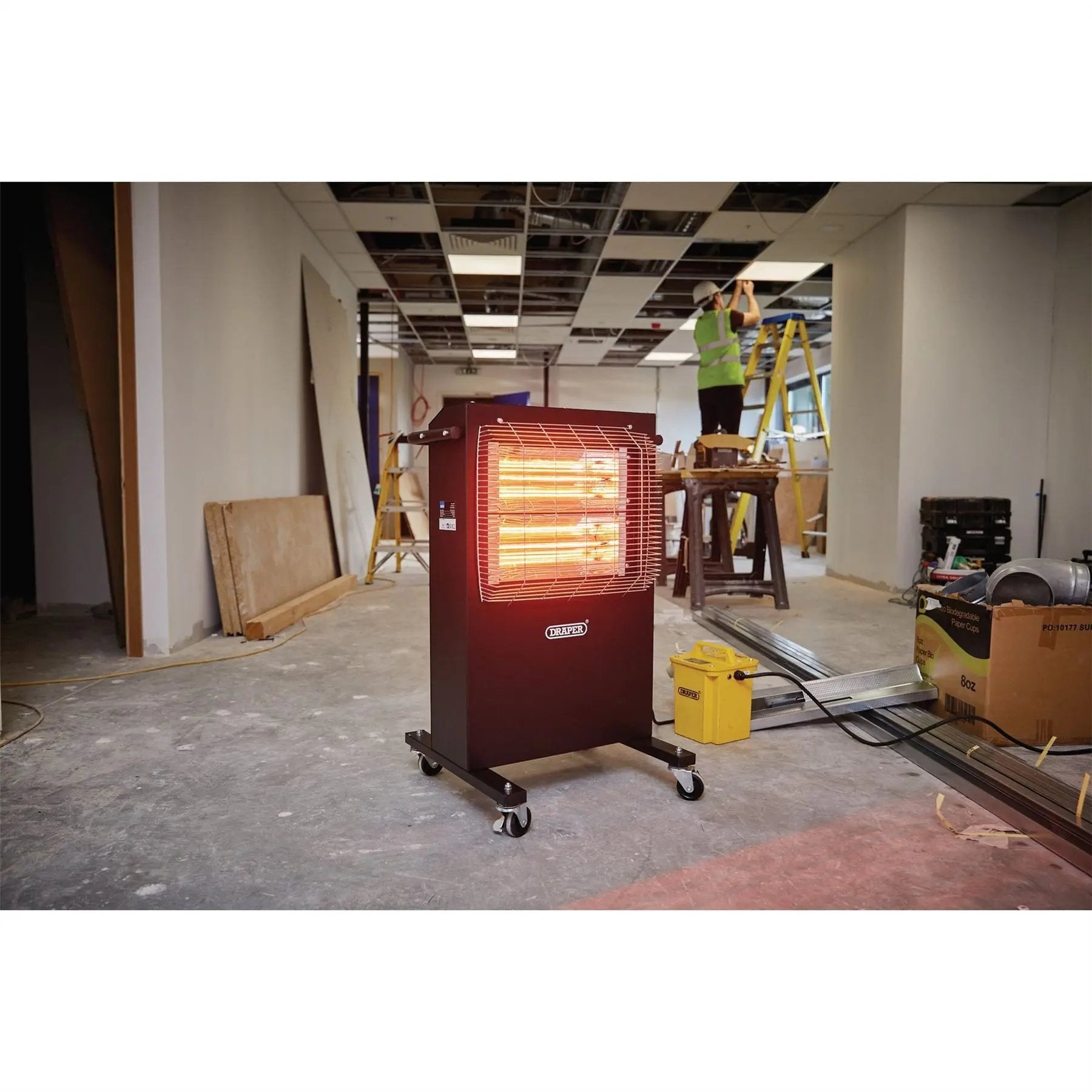 Draper 04746 110V Infrared Cabinet Heater 2.4kW 8188 BTU Draper