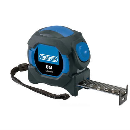 Draper 04771 Auto Lock Measuring Tape 8m/26ft x 25mm Draper