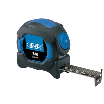 Draper 04771 Auto Lock Measuring Tape 8m/26ft x 25mm Draper