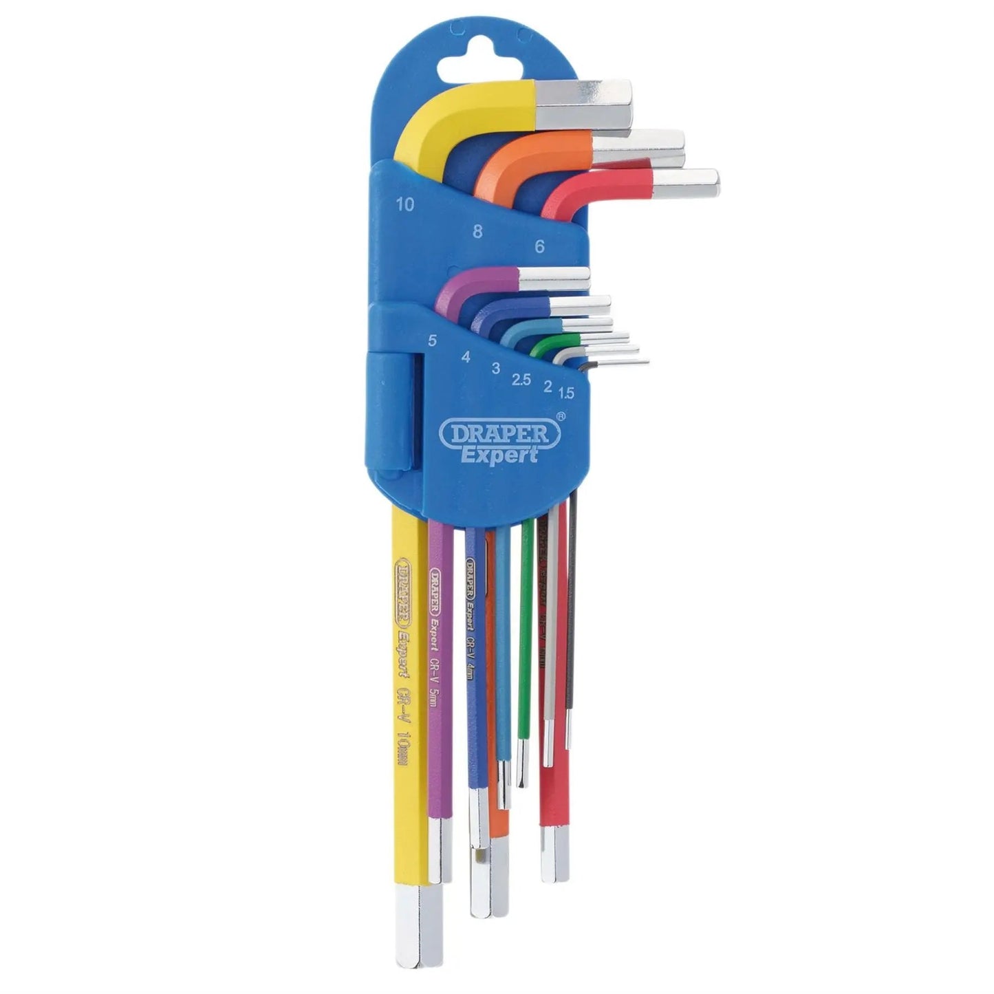Draper 04905 Expert Metric Long Arm Hex Key Set Colour Coded 9 Piece Draper