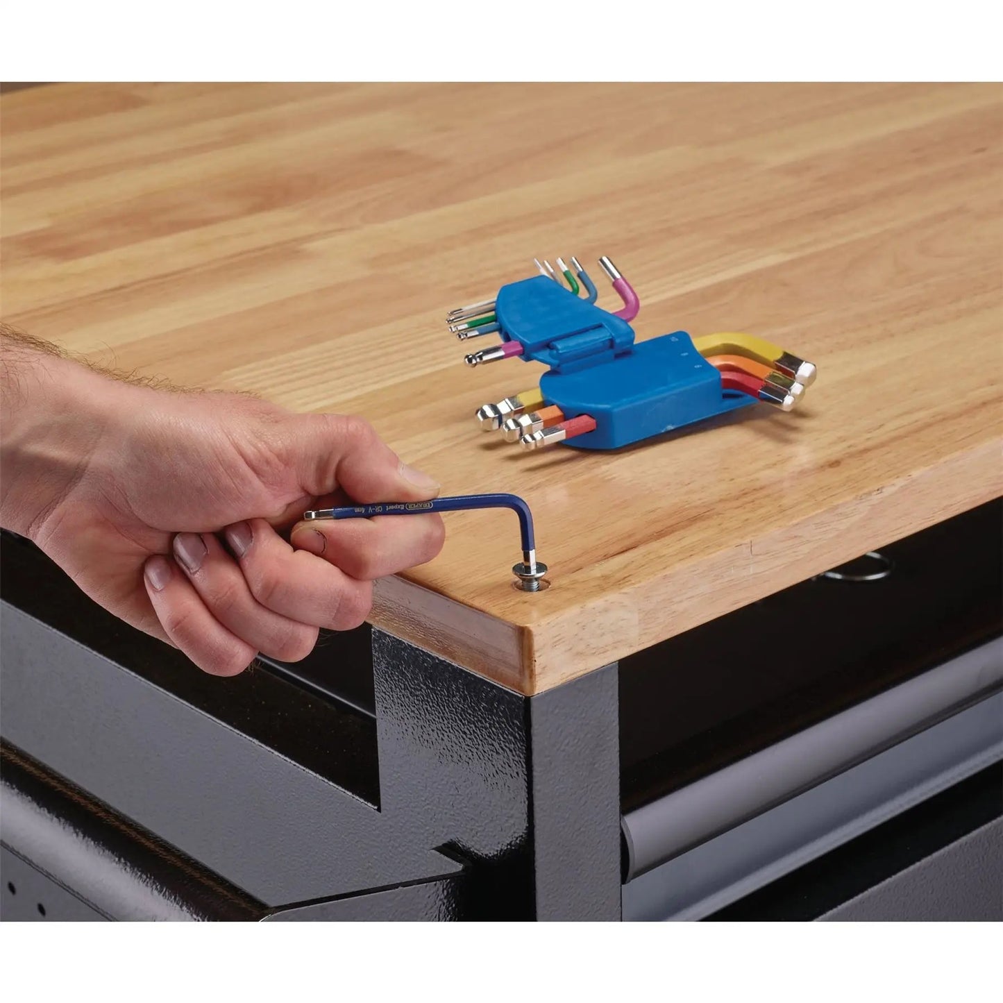 Draper 04912 Expert Metric Short Arm Ball End Hex Key Set Colour Coded 9 Piece Draper