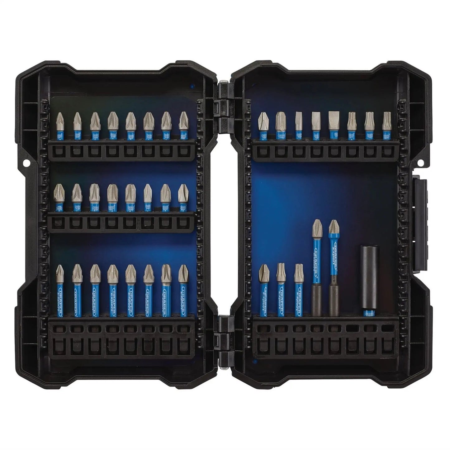 Draper 04929 Expert Impact Screwdriver Bit Set 1/4" Hex 38 Piece Draper