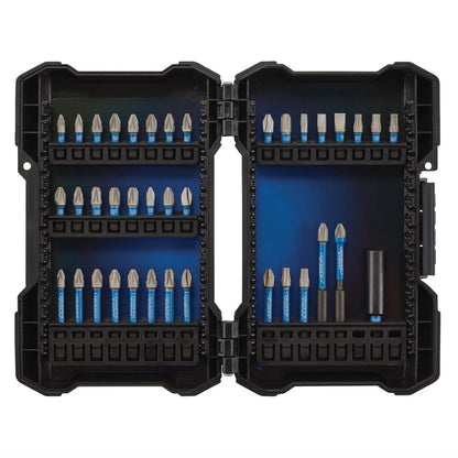 Draper 04929 Expert Impact Screwdriver Bit Set 1/4" Hex 38 Piece Draper