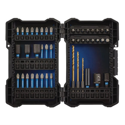 Draper 04931 Expert Impact Screwdriver Bit Set 1/4" Hex 44 Piece Draper