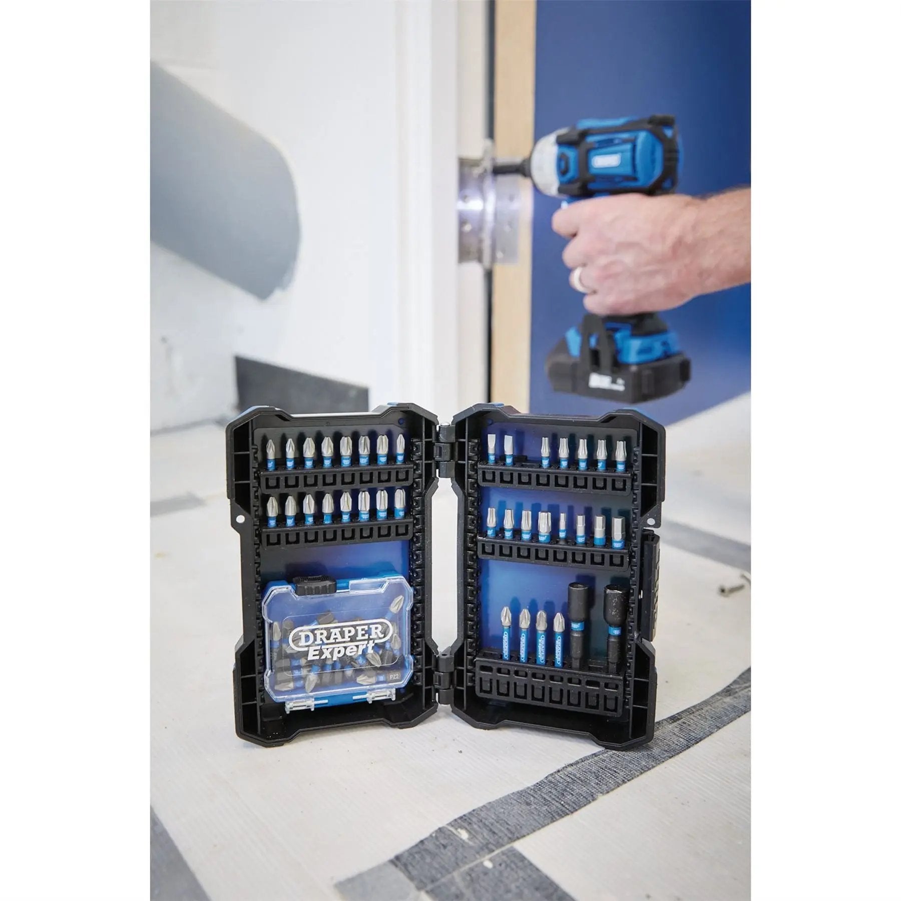 Draper 04932 Expert Impact Screwdriver Bit Set 1/4" Hex 65 Piece Draper