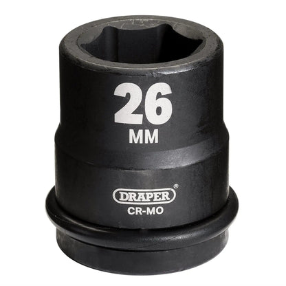 Draper 05007 Hi-TORQ® Impact Socket 3/4" Sq. Dr. 26mm Draper