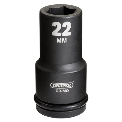 Draper 05054 Hi-TORQ® Deep Impact Socket 3/4" Sq. Dr. 22mm Draper