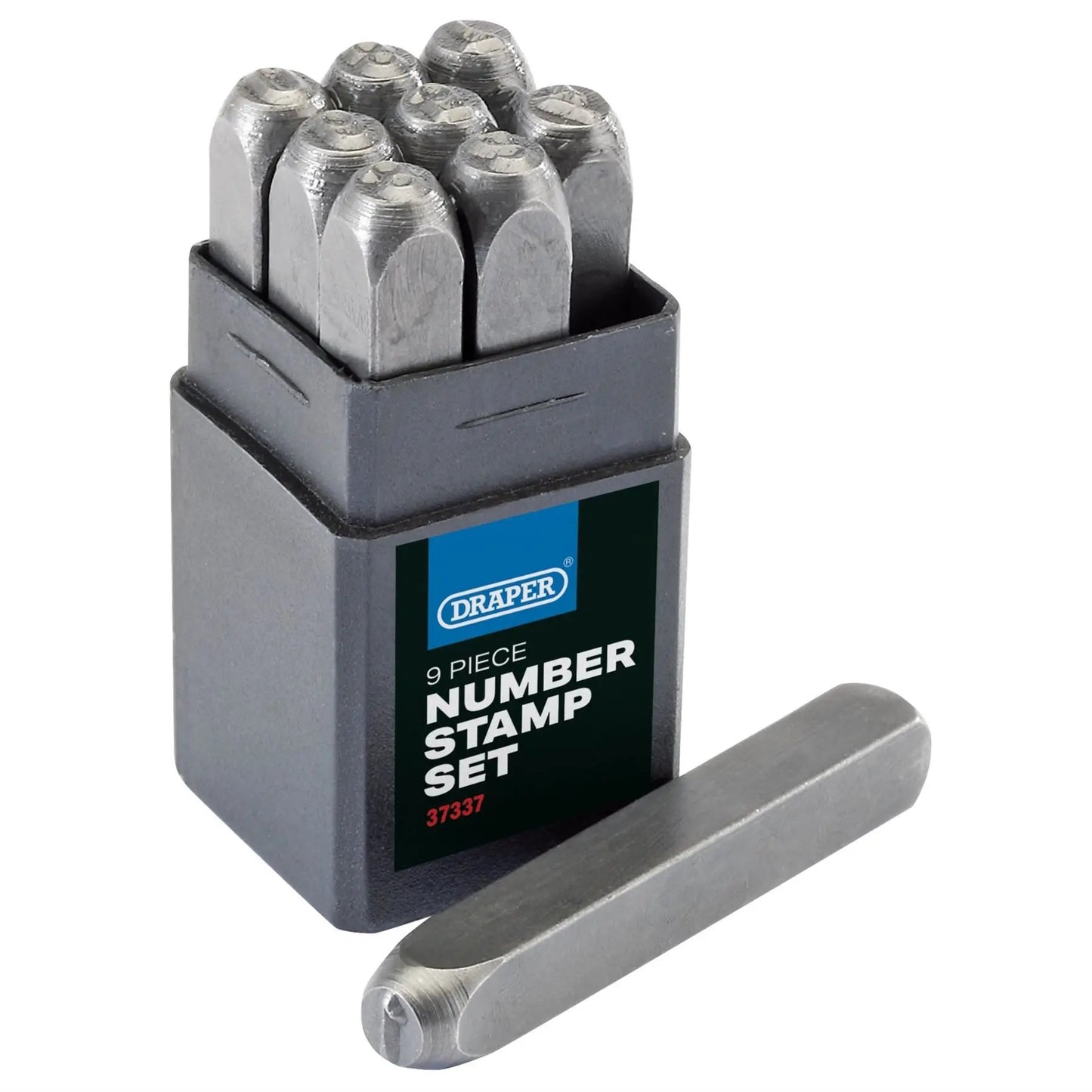 Draper 37337 0 - 9 Number Stamp Set 3/16" Draper