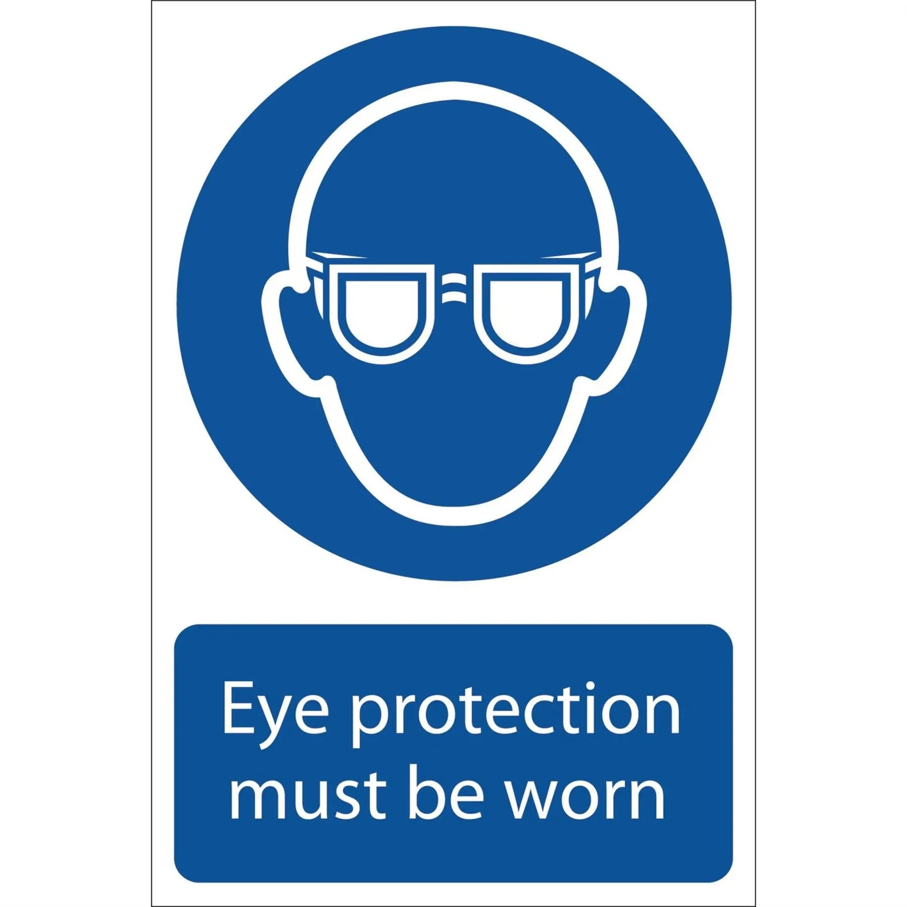 Draper 72080 Eye Protection' Mandatory Sign 200 x 300mm Draper