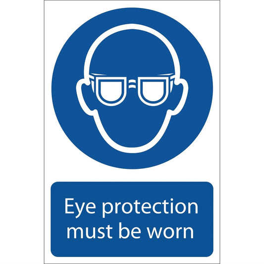 Draper 72080 Eye Protection' Mandatory Sign 200 x 300mm Draper