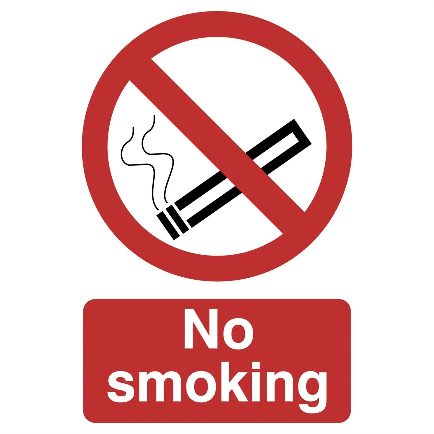Draper 72165 No Smoking' Prohibition Sign 200 x 300mm Draper