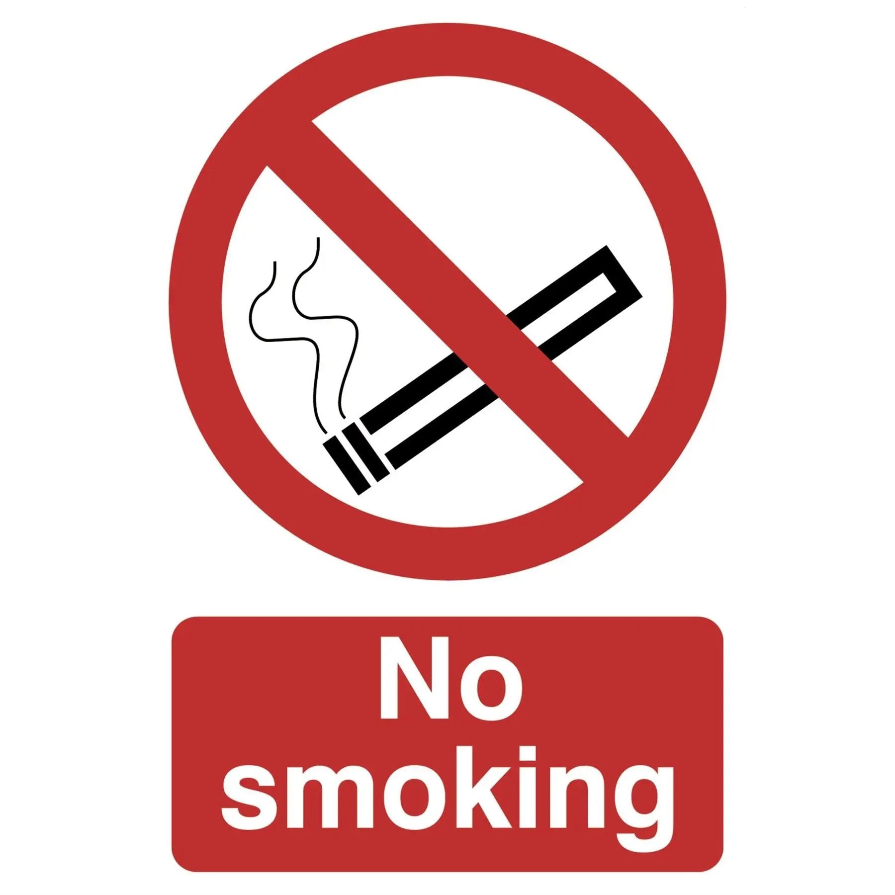 Draper 72165 No Smoking' Prohibition Sign 200 x 300mm Draper