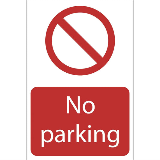 Draper 72935 No Parking' Prohibition Sign 400 x 600mm Draper