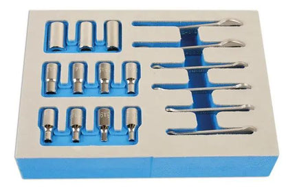 Laser Tools 7132 BA Spanner & Socket Set 1/4"D 17pc Laser Tools